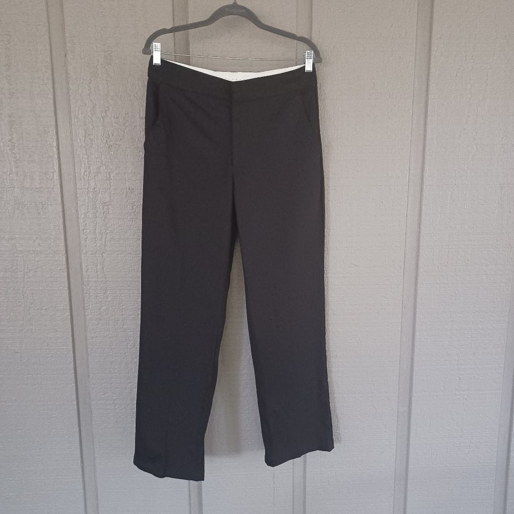 Edikted Folded Wide Leg Chino Pants Size S Color Black